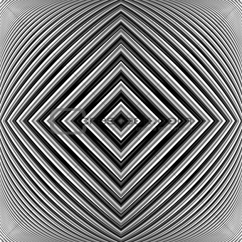 Design monochrome geometrical illusion background