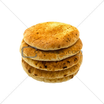 Pita bread isolated