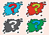 Set of Question Mark Avatars