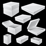 White boxes Vector