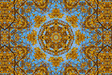 kaleidoscopic floral pattern