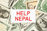 Help Nepal Donation Concept
