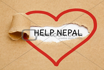 Help Nepal Torn Paper