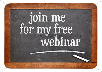 Join me for my free webinar