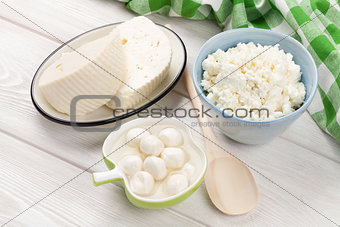 Milk cheese and curd