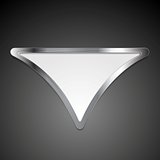 Abstract metallic triangle logo