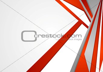 Abstract red and grey vector corporate background