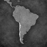 Map of South America - Chile