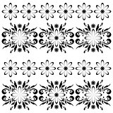 Seamless Outline Floral Pattern
