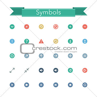Symbols Flat Icons