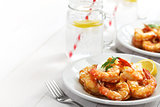 garlic shrimp, hawaiian food