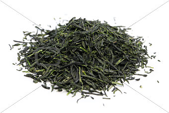 heap of japanese green tea