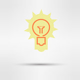 light sign ideas, web icon. vector design