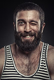 Portrait of a beardy man