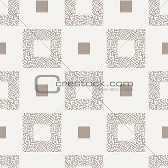 Vector seamless pattern of intertwined ribbons