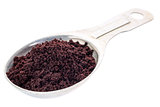 acai berry powder on tablespoon