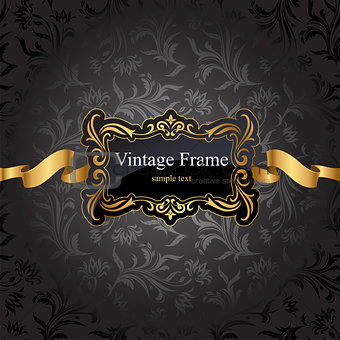 Vintage gold frame