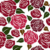 seamless flower pattern with roses