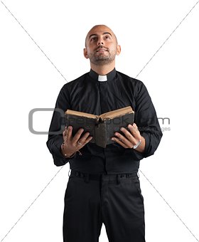 Priest praying