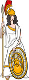 greek goddess athena cartoon