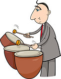 drummer musician cartoon illustration
