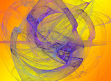 Fractal_color abstract composition with a weak blurriness.