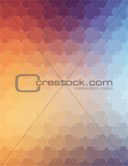 Orange Violet polygonal background for web design