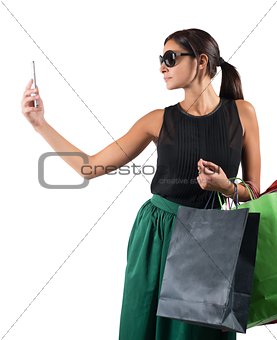Shopping selfie