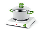 Hot plate and cooking pot