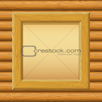 Wooden Framework with Paper on a Wall