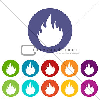 Fire flat icon