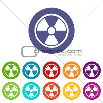 Nuclear flat icon