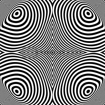 Design ellipse movement illusion background