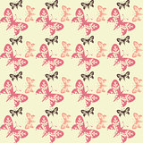 Seamless tile butterfly background 