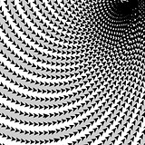Design monochrome movement illusion background