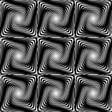 Design seamless monochrome twisting pattern