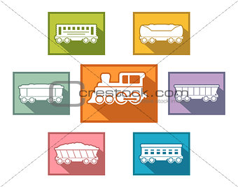 train set for passenger or cargo industry