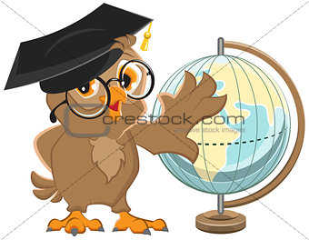 Owl teacher turns Globe