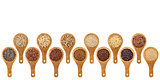 gluten free grains and seeds  abstract
