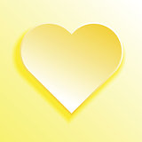 Yellow heart symbol