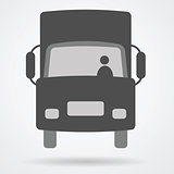 truck cargo web icon