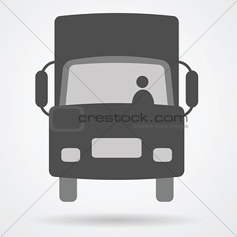 truck cargo web icon