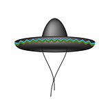 Sombrero hat in dark design