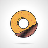 Donut flat vector icon