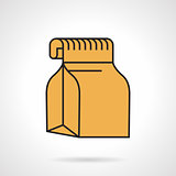 Food pack flat vector icon