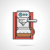 Coffee maker flat vector icon