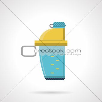 Plastic shaker flat vector icon