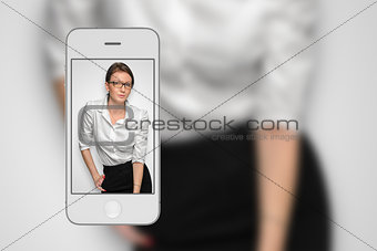 Photo of girl on smartphone
