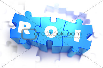 ROI - Text on Blue Puzzles.