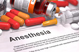 Anesthesia Diagnosis. Medical Concept.